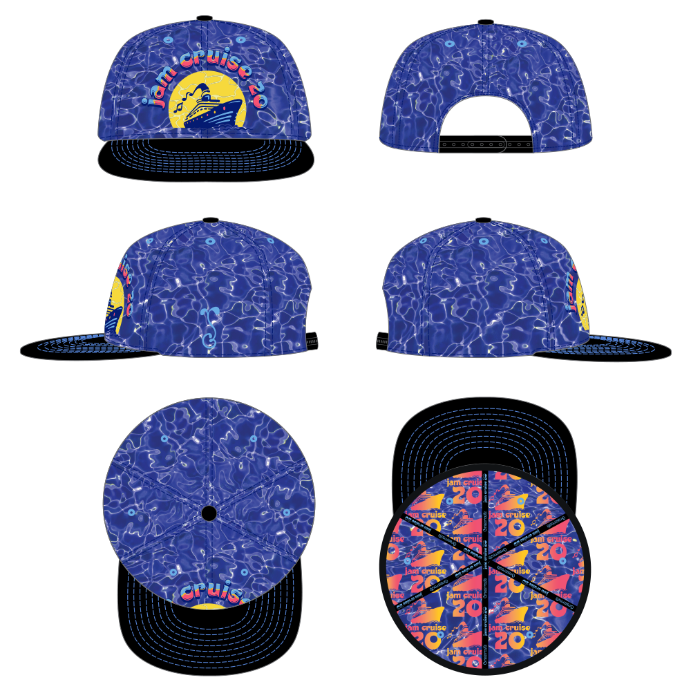 Jam Cruise 20 x Grassroots Flatbrim Snapback – Cloud 9 Adventures