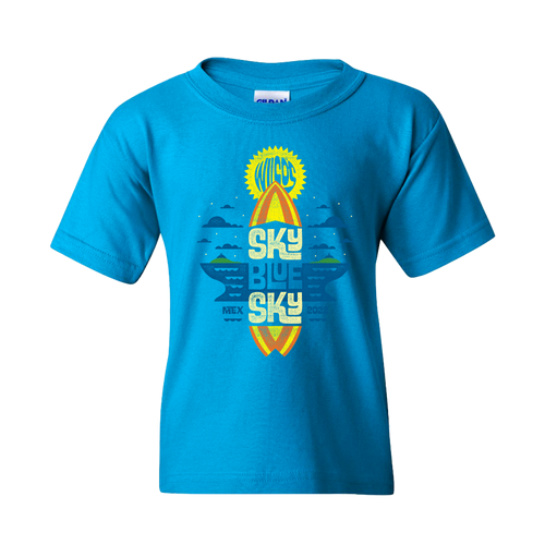 Sky Blue Sky 2022 Surfboard Youth T-Shirt