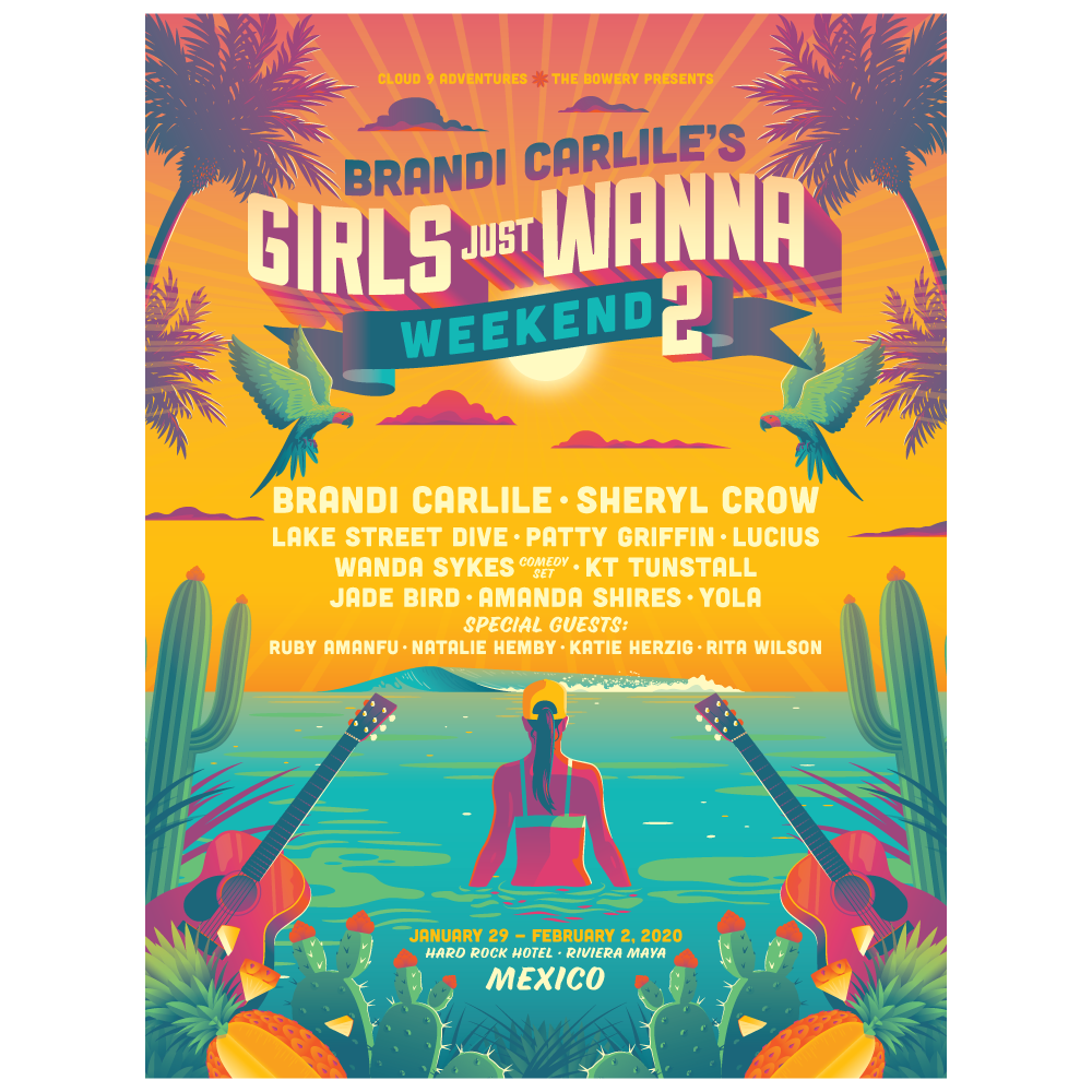 Girls Just Wanna Weekend 2020 Poster Cloud 9 Adventures Store