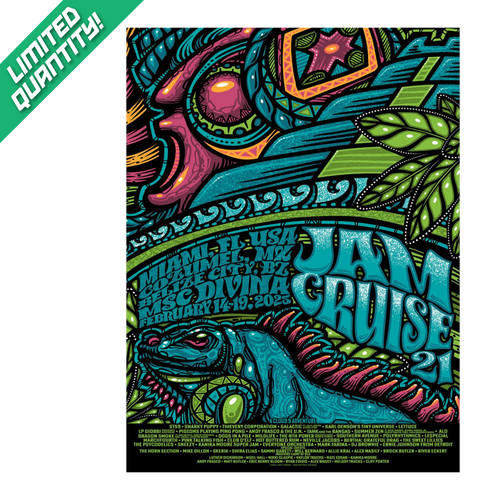 Jam Cruise 21 Jeff Wood Altun Ha Poster