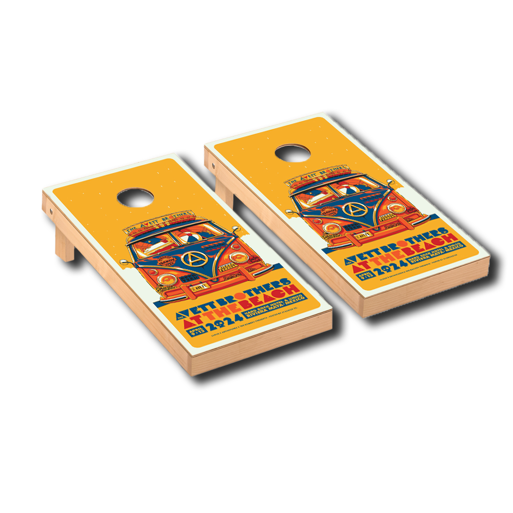 At the Beach 2024 Cornhole Boards (Includes Shipping)