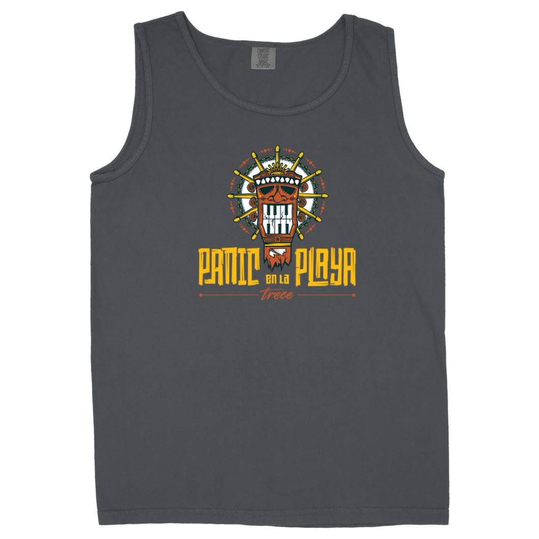 Panic en la Playa Trece Drumhead Unisex Tank