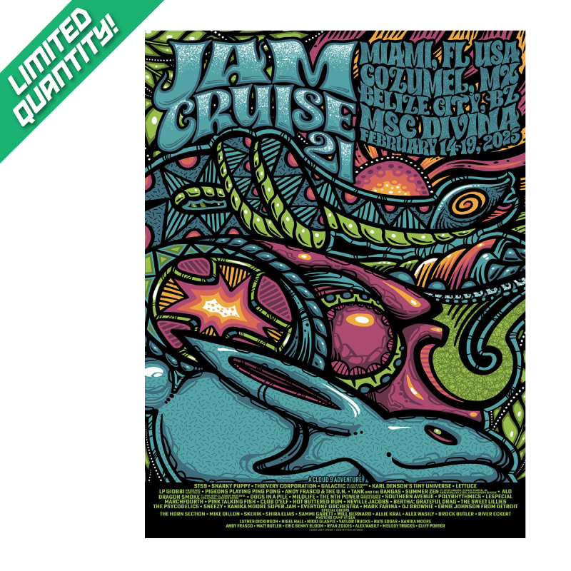 Jam Cruise 21 Jeff Wood Ixchel Poster