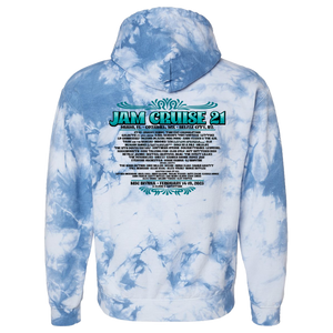 Jam Cruise 21 Jeff Wood Unisex Lineup Tie Dye Hoodie