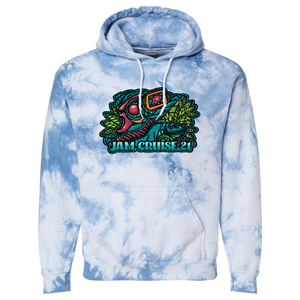 Jam Cruise 21 Jeff Wood Unisex Lineup Tie Dye Hoodie