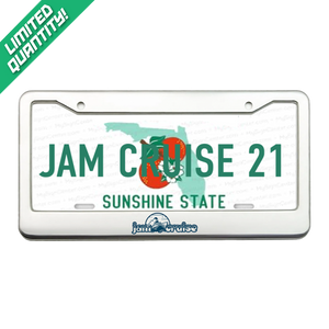 Jam Cruise 21 Metal License Plate Frame