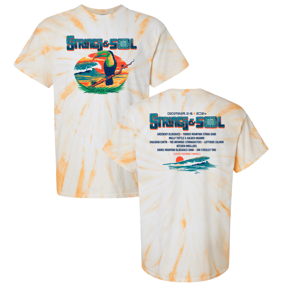 Strings & Sol 2024 Lineup Unisex Tie Dye Tee