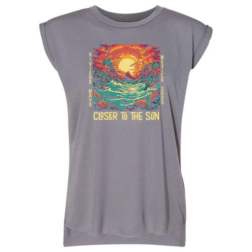 Closer to the Sun 2023 Oasis Women's Rolled Cuff T-shirt