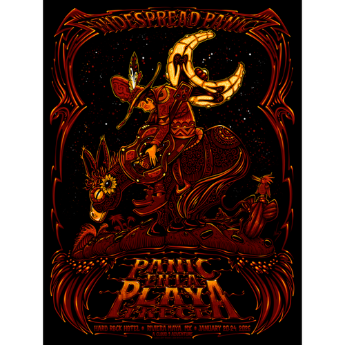 Panic en la Playa Trece Jeff Wood Cowboy Poster