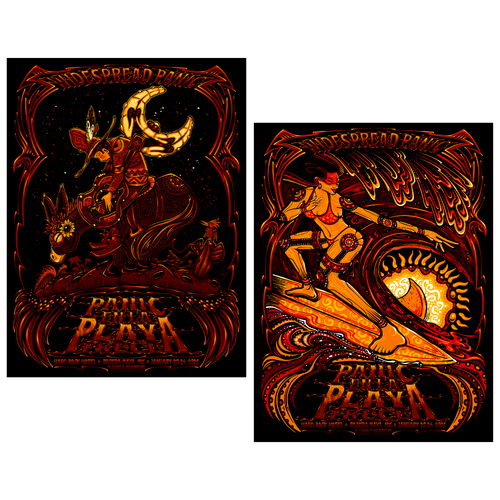 Panic en la Playa Trece Jeff Wood Poster Set