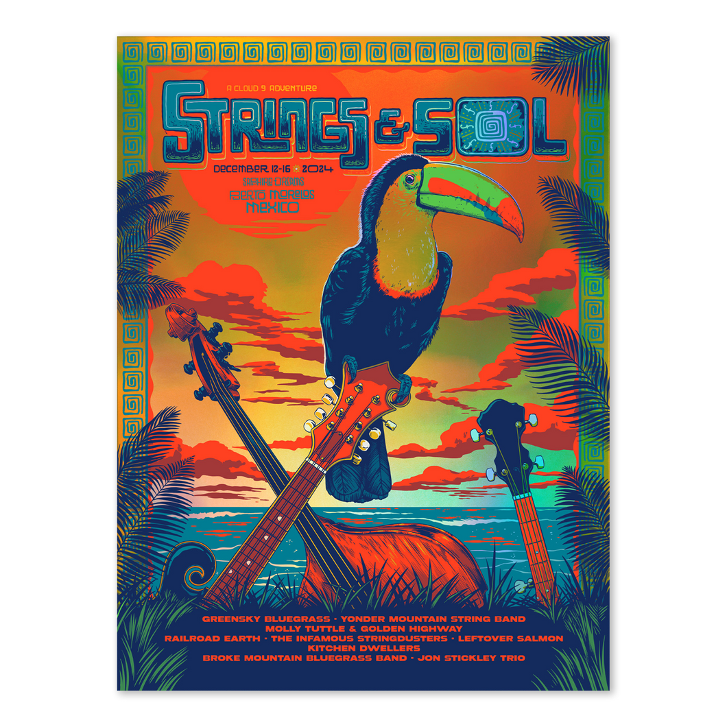 Strings & Sol 2024 Foil Poster