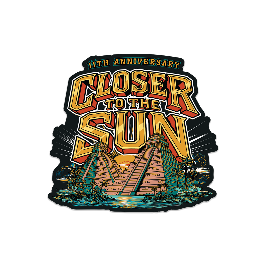 Closer to the Sun 2026 Temple Sticker