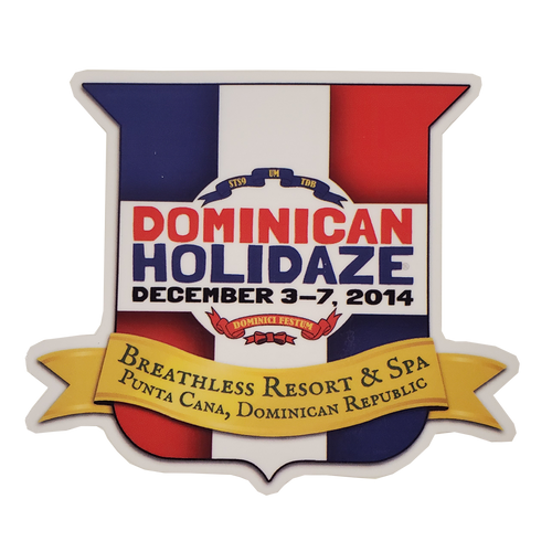 Dominican Holidaze 2014 Crest Sticker (Includes Shipping)