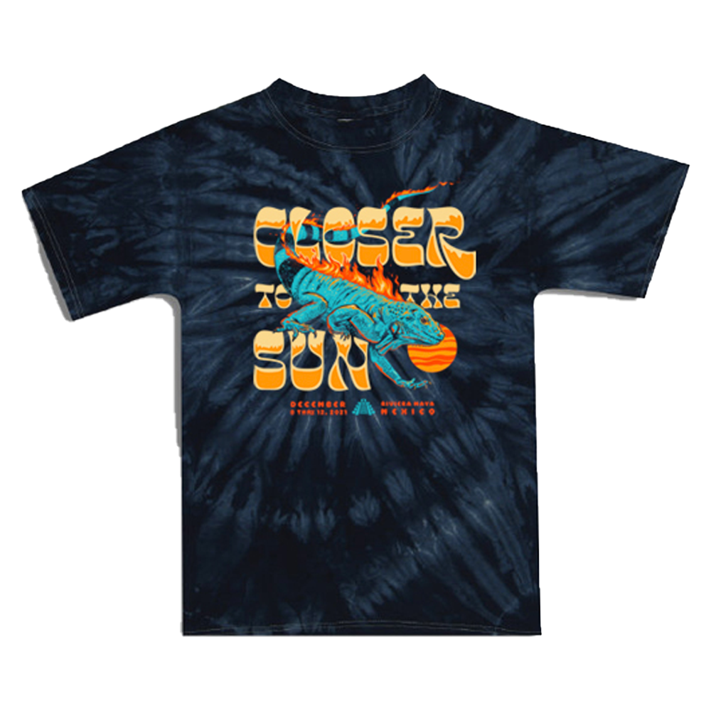 Closer to the Sun 2021 Iguana Tie Dye T-Shirt