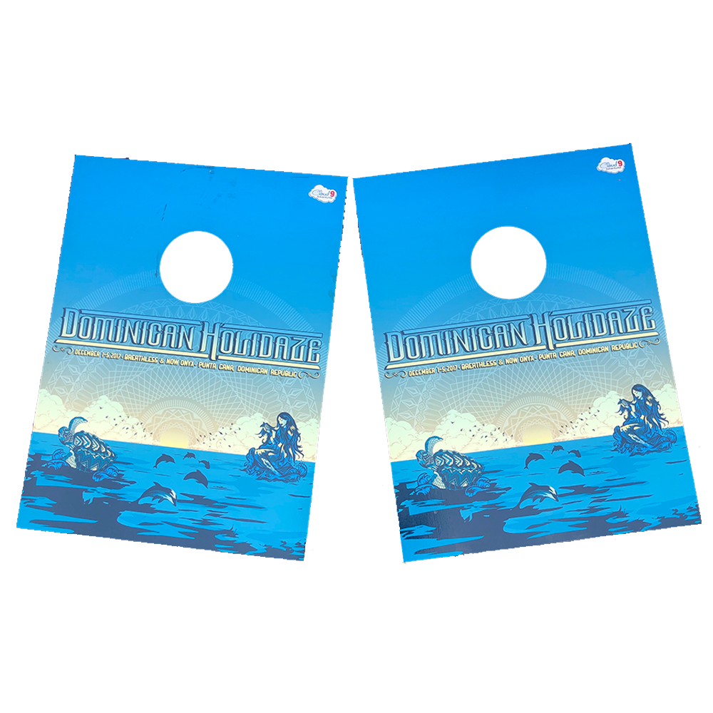 Dominican Holidaze 2017 Cornhole Boards (Includes Shipping)