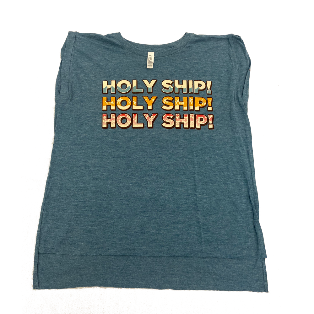 Holy Ship! Women's Cut Repeat Muscle T-Shirt