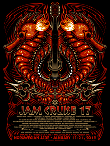 Jam Cruise 17 Seahorse Poster