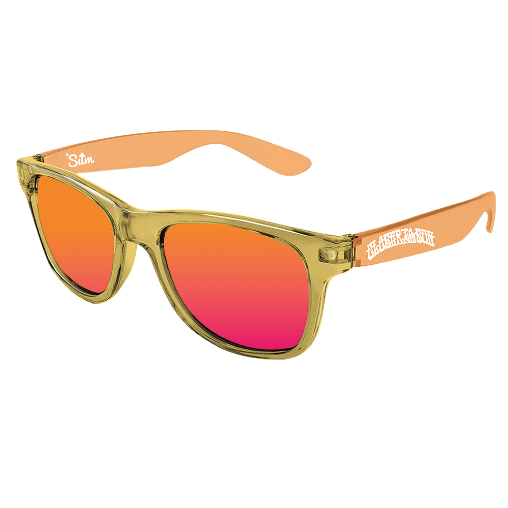 Closer to the Sun 2022 Stay Up Movement Wayfarer Polarized Sunglasses - Orange